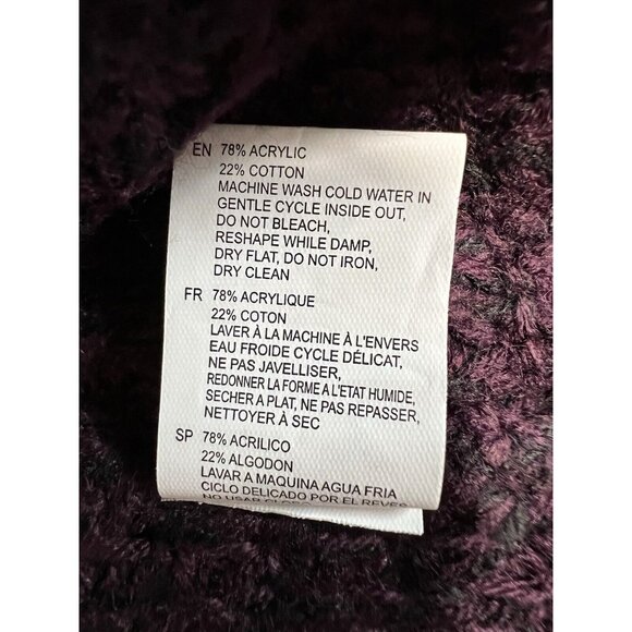 RD Style Montoya Open Knit Cardigan Sweater~Size XS~Deep Purple Stitch Fix L7 07 - Picture 11 of 11